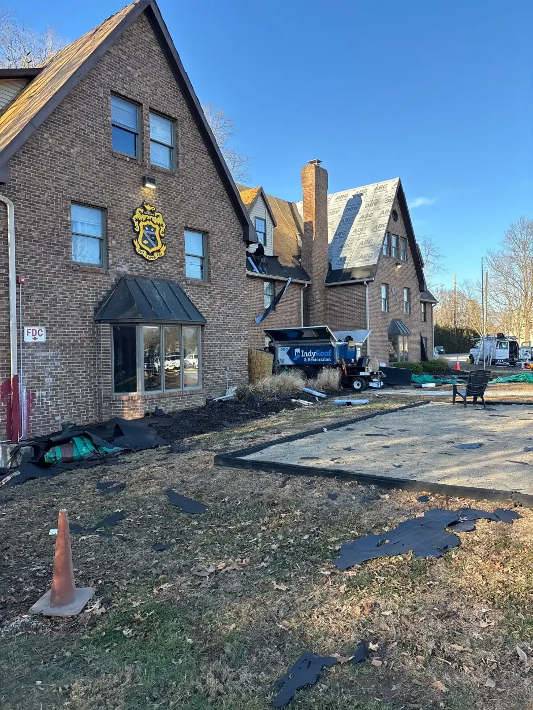 Commercial roof inspection documented in Southport